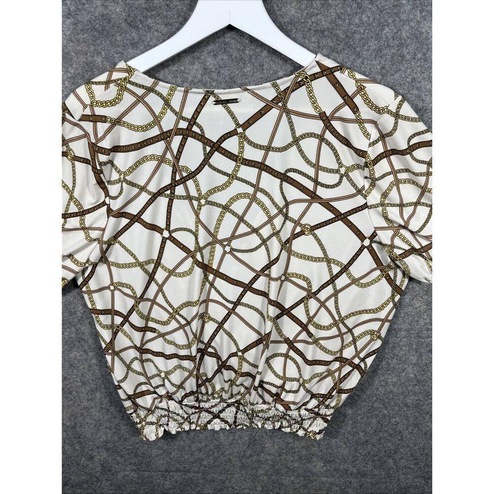 WOMEN'S MICHAEL‎ KORS ELASTIC WAIST CHAIN LINK TOP SIZE XL MSRP $88.00 - Picture 8 of 9